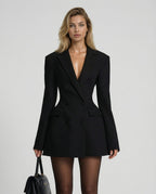 Women's Double Breasted Blazer Mini Dress | Dulcie_5