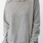 Women's Striped Relaxed Fit Long Sleeve Top | Lilias_1