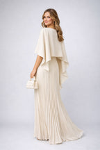 Women's Pleated Chiffon Maxi Dress | Ingoldsby_4
