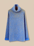 Women's Oversized Marled Knit Turtleneck Sweater | Culverden_5