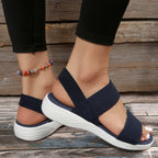 Women's Cushioned Elastic Strap Sandals | Hyacinth_2
