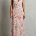 Women's Floral Halter Maxi Dress | Verena_1