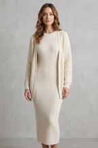 Women's Ribbed Knit Dress and Cardigan Set | Beauchamp_2