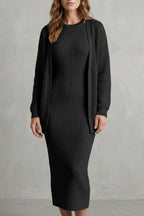 Women's Ribbed Knit Dress and Cardigan Set | Beauchamp_5