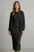 Women's Ribbed Knit Dress and Cardigan Set | Beauchamp_6