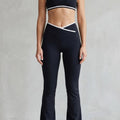 Women's Contrast Trim Flare Legging Set | Belmore_1