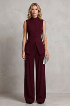 Women's Sleeveless Wide Leg Pant Set | Bickleigh_12