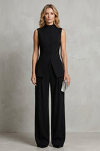 Women's Sleeveless Wide Leg Pant Set | Bickleigh_2