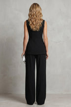 Women's Sleeveless Wide Leg Pant Set | Bickleigh_4