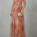 Women's Watercolor Print Maxi Dress | Pendarves_1