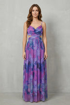 Women's Watercolor Print Maxi Dress | Pendarves_10