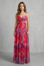 Women's Watercolor Print Maxi Dress | Pendarves_14