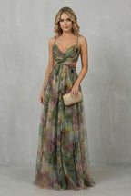Women's Watercolor Print Maxi Dress | Pendarves_6