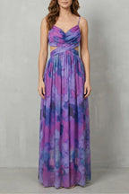 Women's Watercolor Print Maxi Dress | Pendarves_9