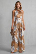 Women's Floral Wide Leg Jumpsuit | Quenilda_2