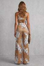 Women's Floral Wide Leg Jumpsuit | Quenilda_4
