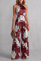 Women's Floral Wide Leg Jumpsuit | Quenilda_5