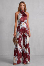 Women's Floral Wide Leg Jumpsuit | Quenilda_6