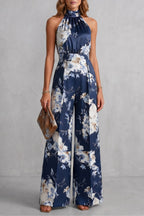 Women's Floral Wide Leg Jumpsuit | Quenilda_7