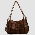 Women's Buckle Detail Slouchy Shoulder Bag | Vernham_1