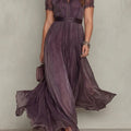 Women's Chiffon Puff Sleeve Maxi Dress | Wilhelmina_1