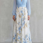 Women's Floral Chiffon Maxi Dress | Ashdown_1