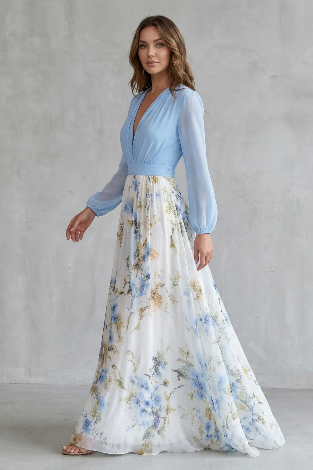 Women's Floral Chiffon Maxi Dress | Ashdown_3