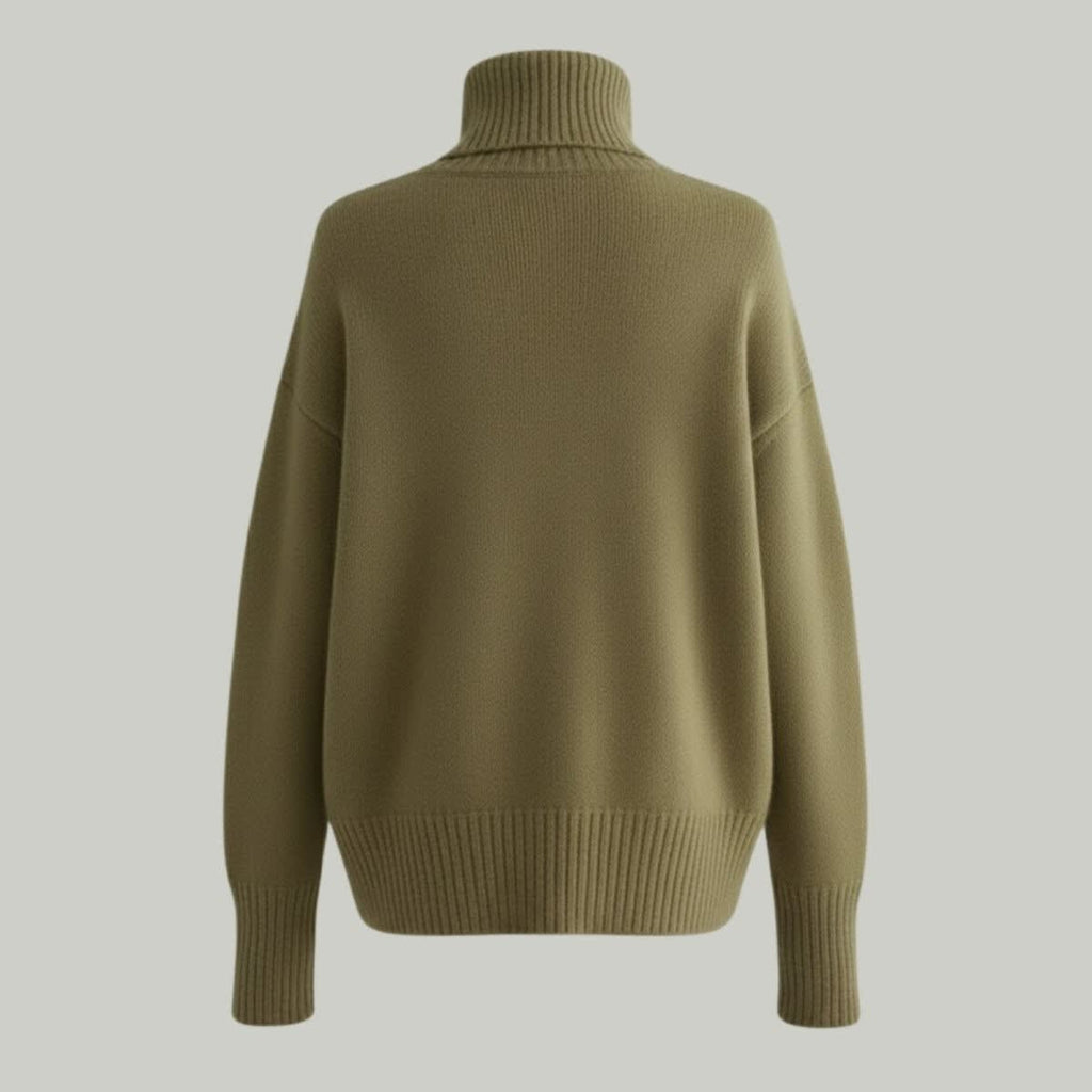 Women's Oversized Cashmere Blend Turtleneck | Wilhelmina_10