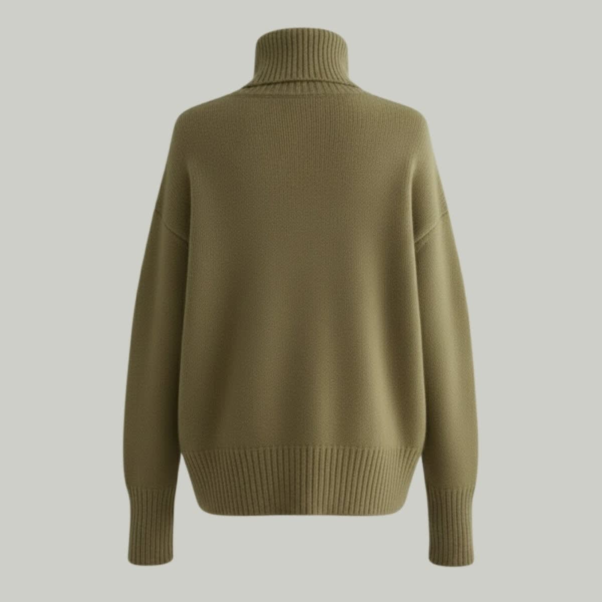 Women's Oversized Cashmere Blend Turtleneck | Wilhelmina_10