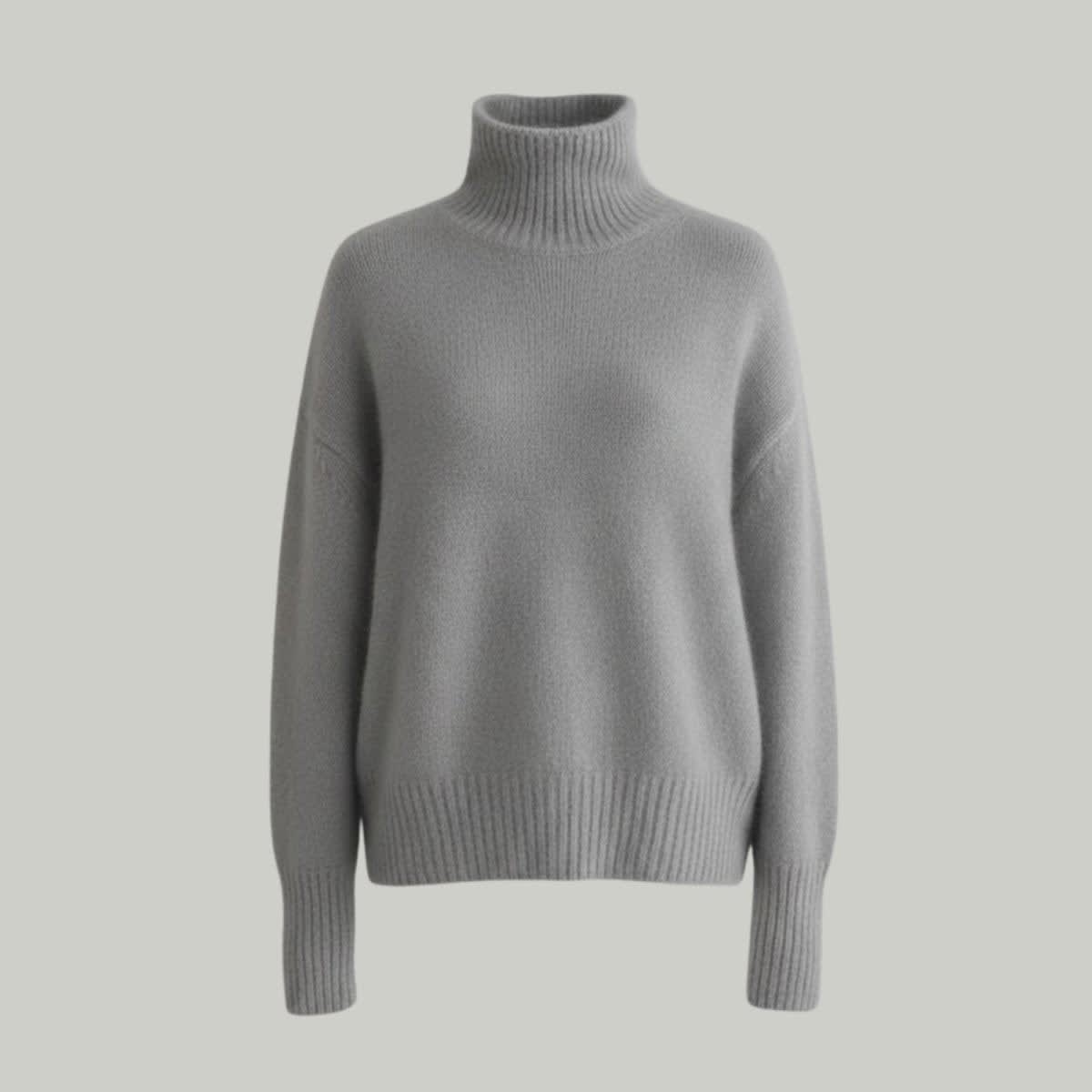 Women's Oversized Cashmere Blend Turtleneck | Wilhelmina_14