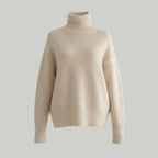 Women's Oversized Cashmere Blend Turtleneck | Wilhelmina_4