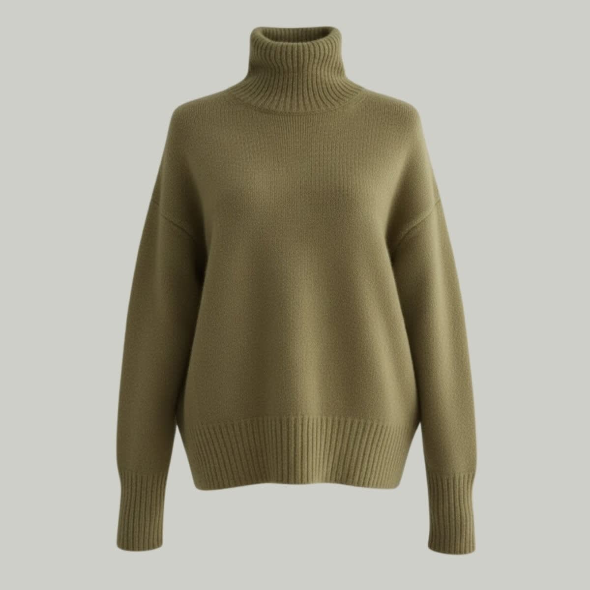 Women's Oversized Cashmere Blend Turtleneck | Wilhelmina_9