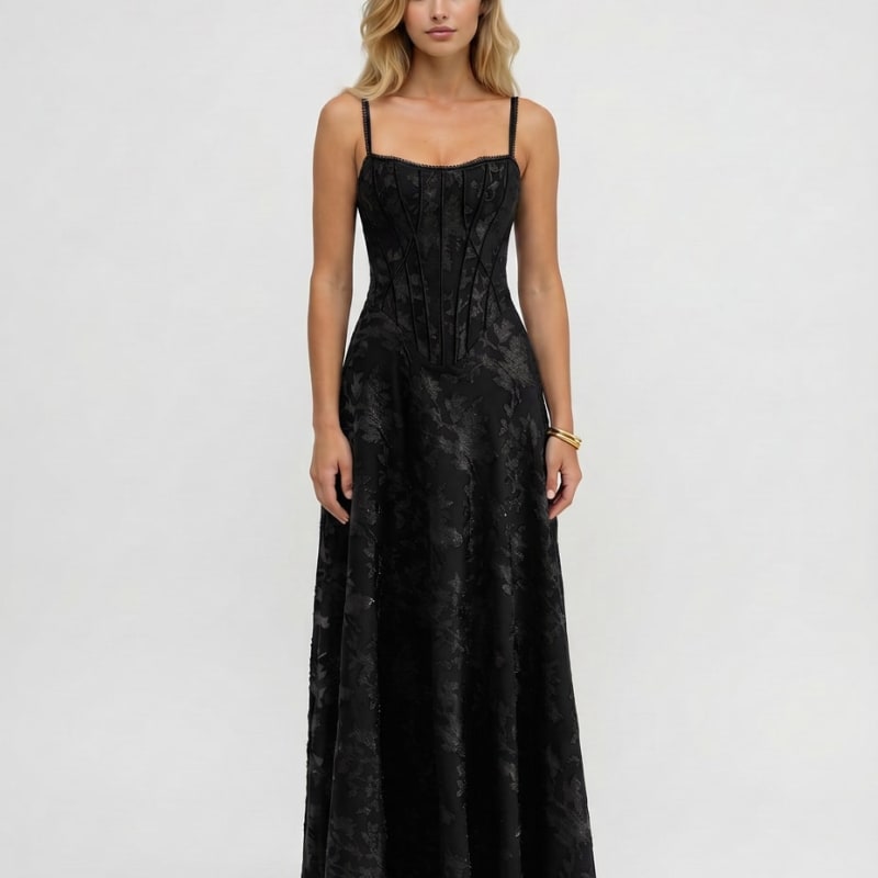 Women's Corset Bodice Maxi Dress | Trelawney_1
