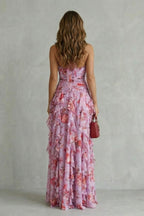 Women's Ruffled Floral Maxi Dress | Isabeau_4