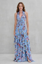 Women's Ruffled Floral Maxi Dress | Isabeau_6