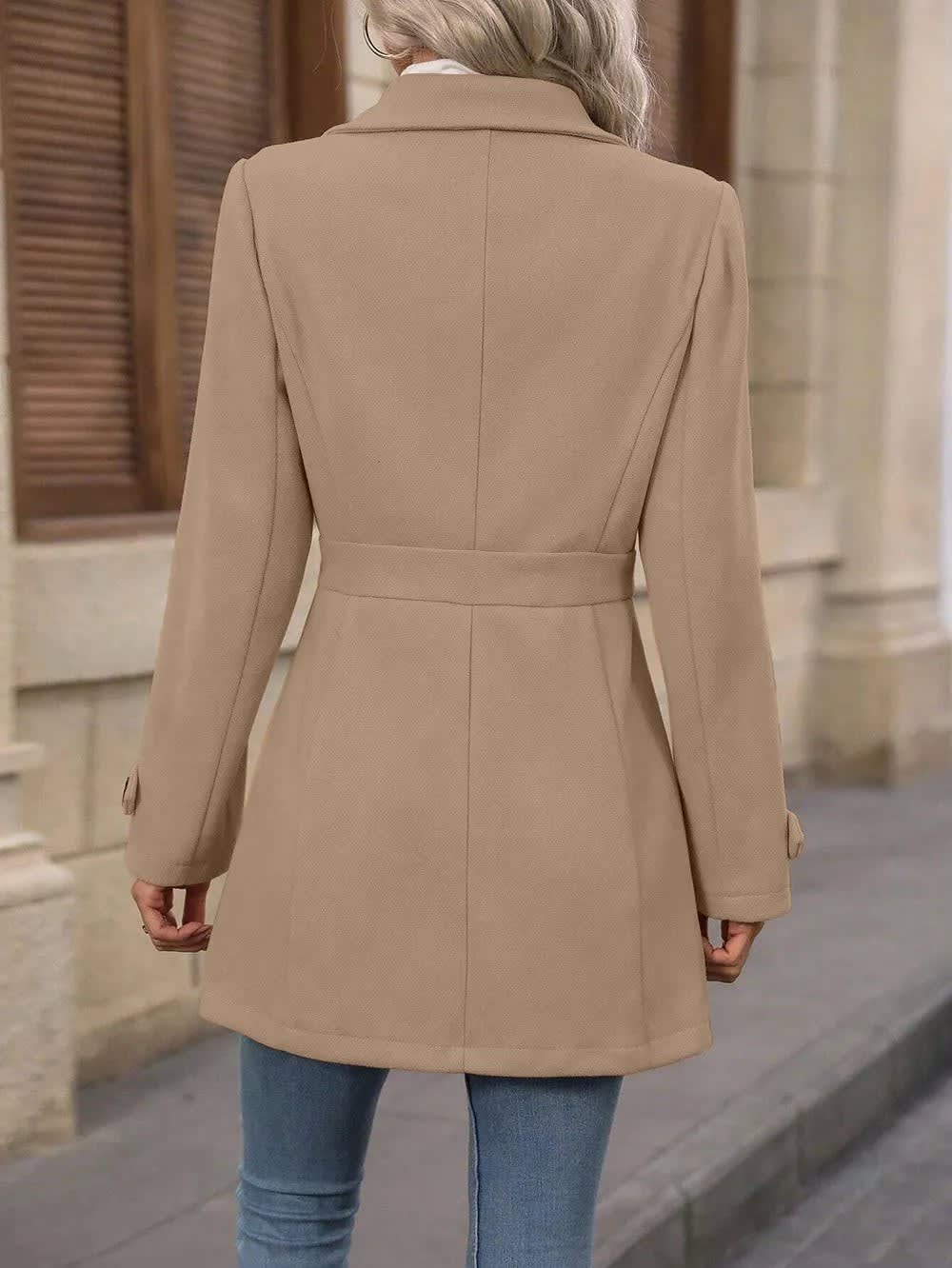 Women's Single Breasted Tailored Coat | Greer_10