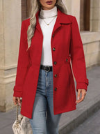 Women's Single Breasted Tailored Coat | Greer_16