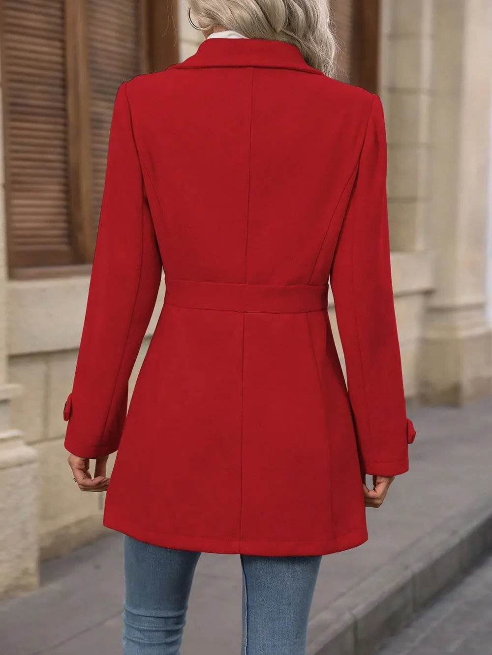 Women's Single Breasted Tailored Coat | Greer_18