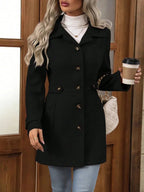 Women's Single Breasted Tailored Coat | Greer_19