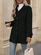 Women's Single Breasted Tailored Coat | Greer_20