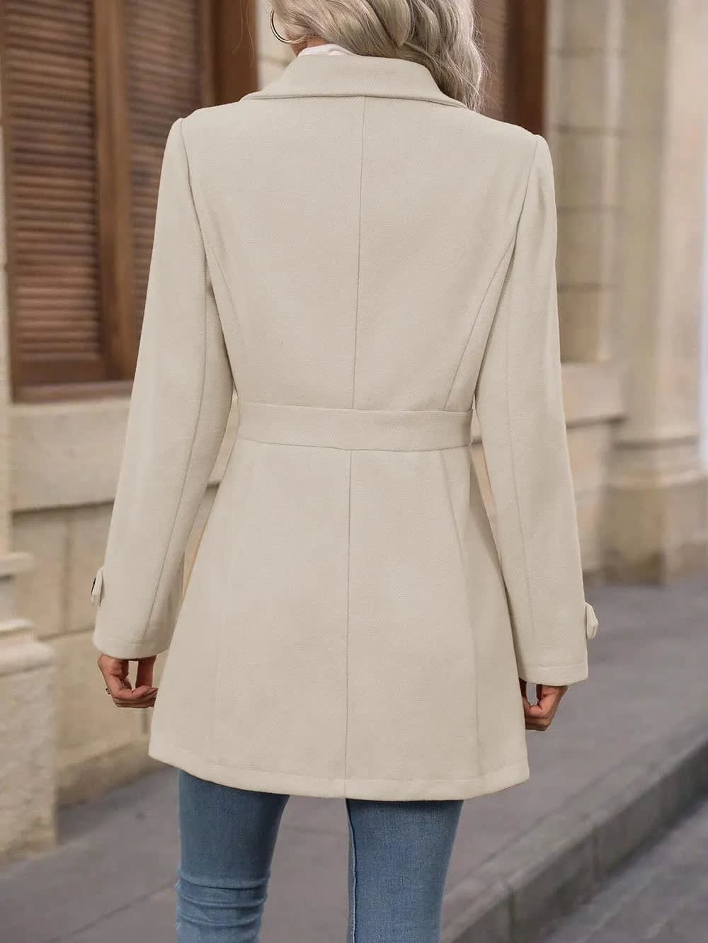 Women's Single Breasted Tailored Coat | Greer_5