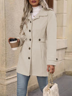 Women's Single Breasted Tailored Coat | Greer_7