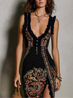 Women's Sleeveless Paisley Maxi Dress | Haverleigh_2