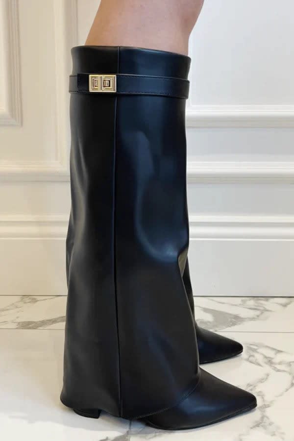 Women's Pointed Toe Knee High Boots | Everild_8