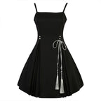 Women's Sheer Blouse and Pleated Slip Dress Set | Oakworth_3