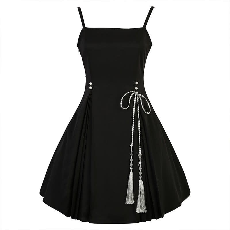 Women's Sheer Blouse and Pleated Slip Dress Set | Oakworth_3