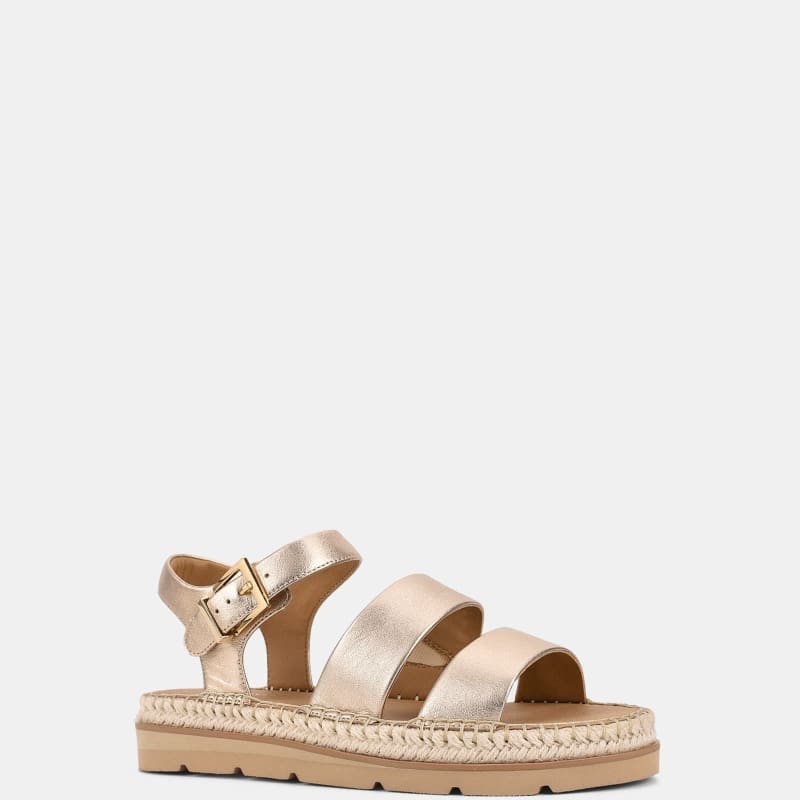 Women's Metallic Espadrille Platform Sandals | Sorcha_1