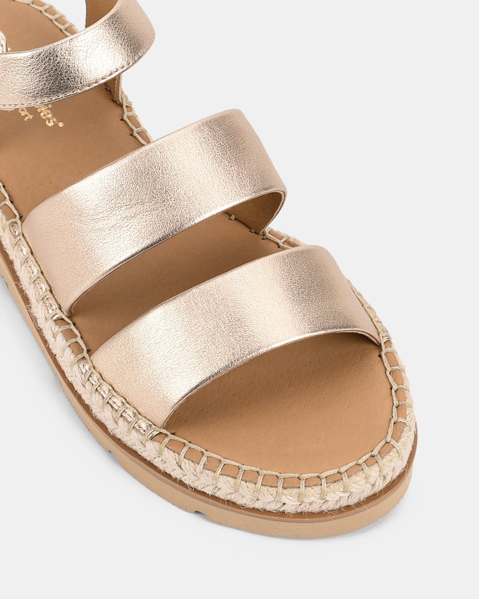 Women's Metallic Espadrille Platform Sandals | Sorcha_3