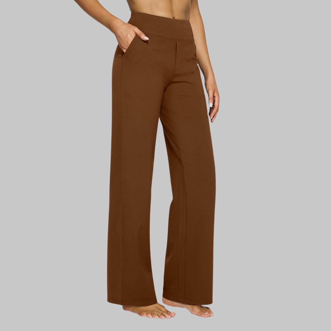 Women's High Waist Jersey Trousers | Bramleigh_13