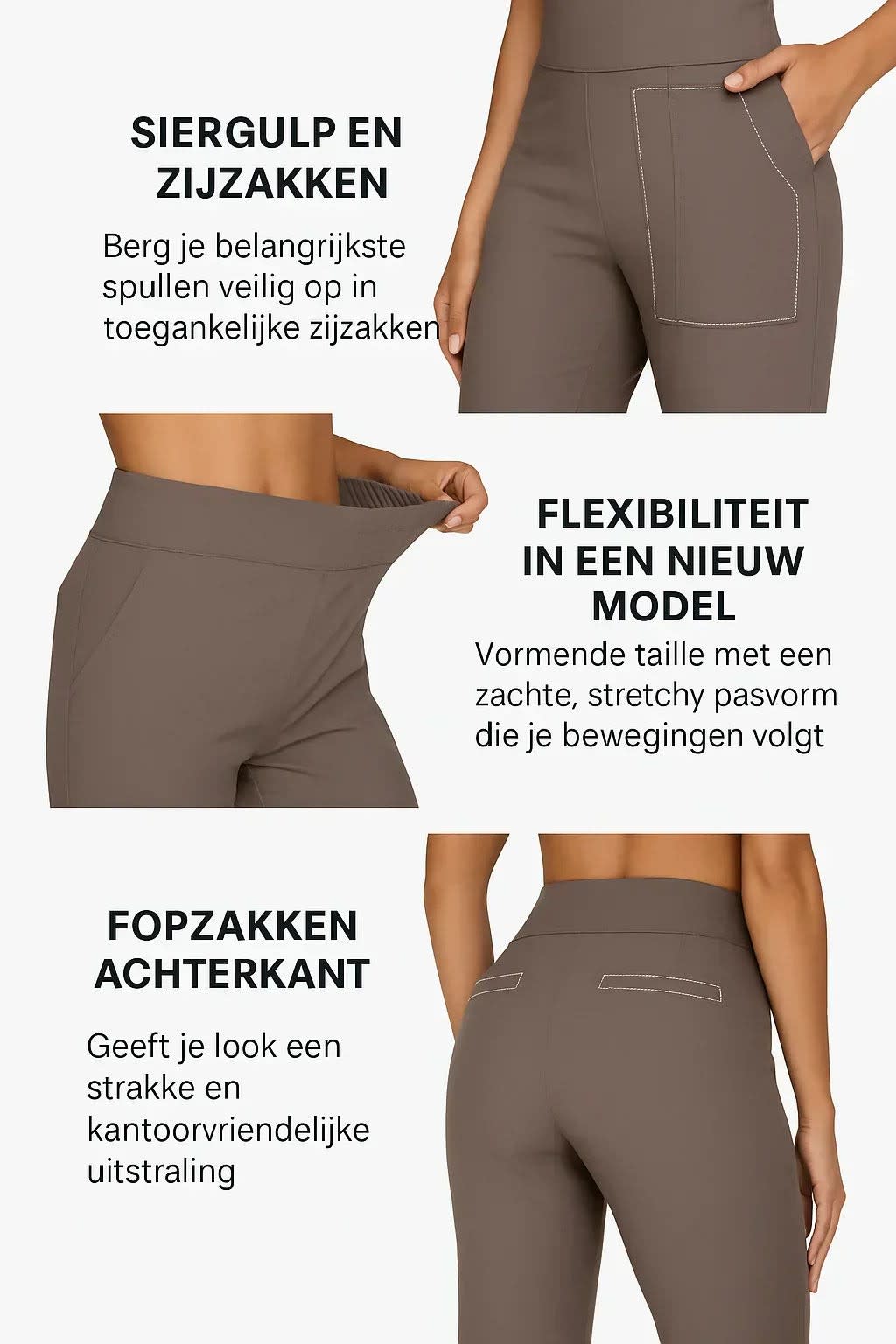 Women's High Waist Jersey Trousers | Bramleigh_15